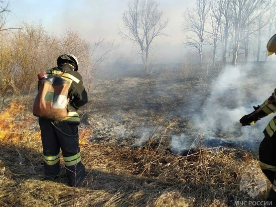 Из-за шалости школьника в Кезском районе произошел ландшафтный пожар