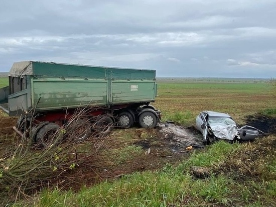 Человек погиб в ДТП с грузовиком в районе села Табачное