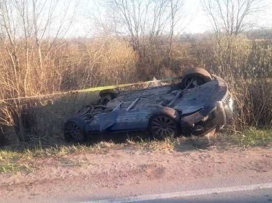 В Старорусском районе перевернулась легковушка, водитель погиб