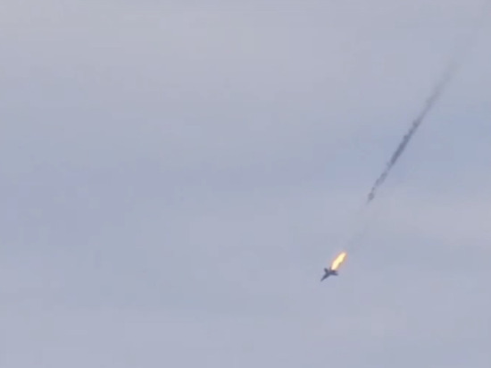 Появилось видео падения МИГ-31 в Мончегорске Мурманской области