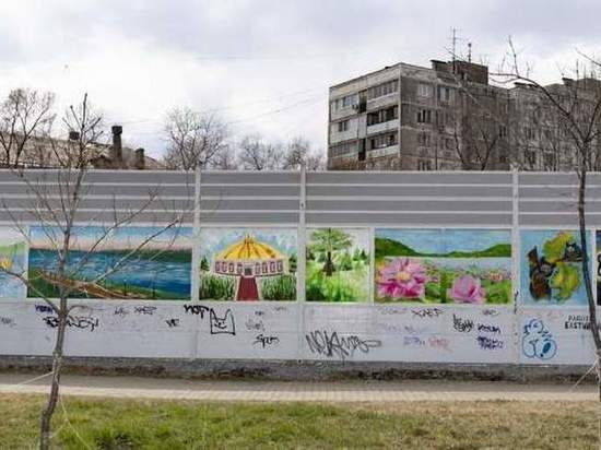 Шумоизоляционную стену хабаровские студенты превращают в арт-объект