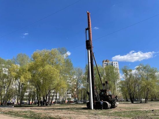 В Уфе началось строительство футбольного манежа