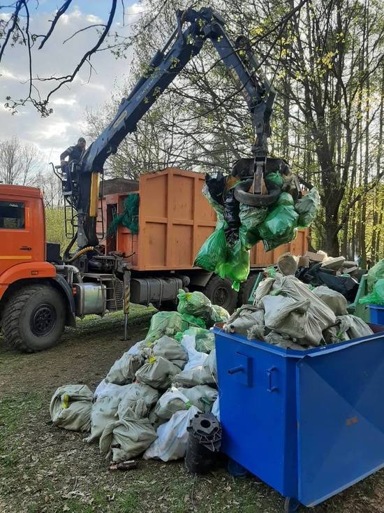 В Орле с Медведевского леса вывезли примерно 2 тонны мусора