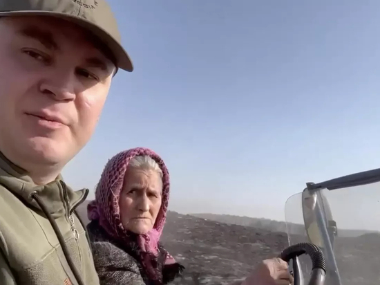 Главу Омской области Хоценко на место пожара в селе довезла бабушка