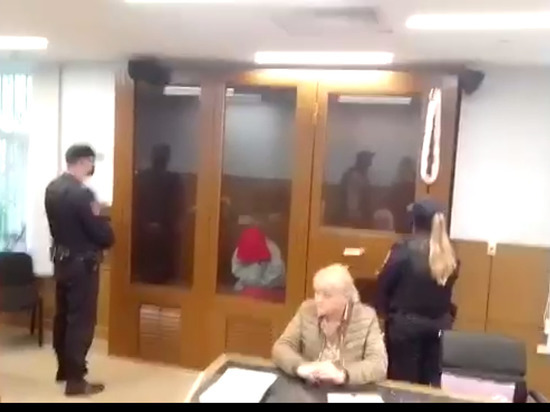 Блиновская в суде спрятала свое лицо