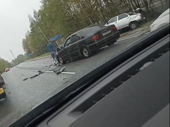 В Клепиковском районе Рязанской области столкнулись BMW и ВАЗ