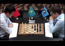 Российский и китайский гроссмейстеры Ян Непомнящий и Дин Лижэнь сыграли вничью в первой партии тай-брейка в матче за шахматную корону, который проходит в Астане
