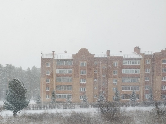 Красноярск встретит 1 мая под снегом