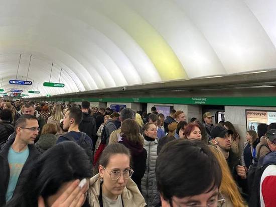 Поезда начали ходить с увеличенным интервалом на зеленой ветке петербургского метро