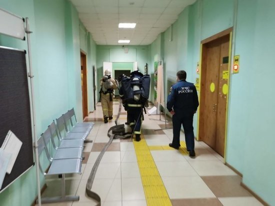 В главном корпусе Курского ГАУ прошли учения по тушению условного пожара