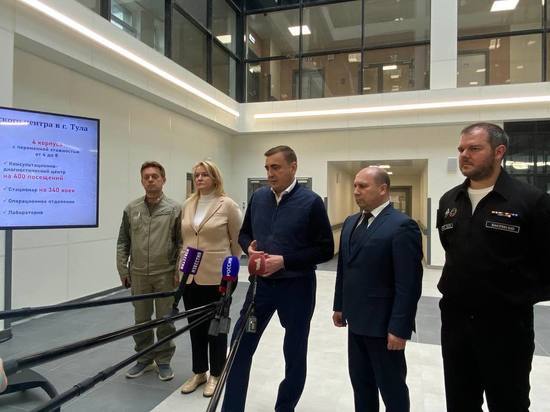 Губернатор Алексей Дюмин проинспектировал строительство онкоцентра в Туле