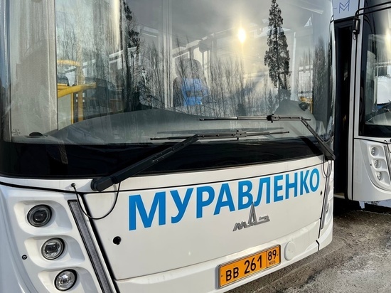 В Муравленко новые газомоторные автобусы вышли в первые рейсы