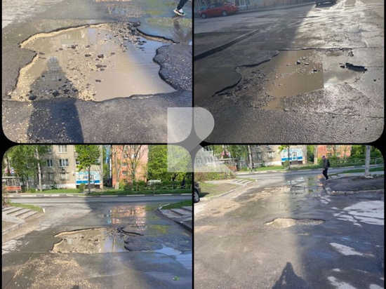 Рязанцы пожаловались на состояние дороги на Народном бульваре