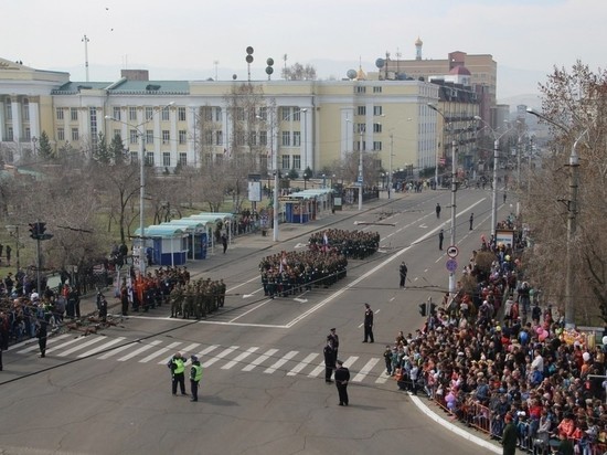 Движение перекроют 5 мая из-за репетиции парада в центре Читы