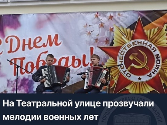 Концерт баянистов и аккордеонистов прошел в самом центре Калуги