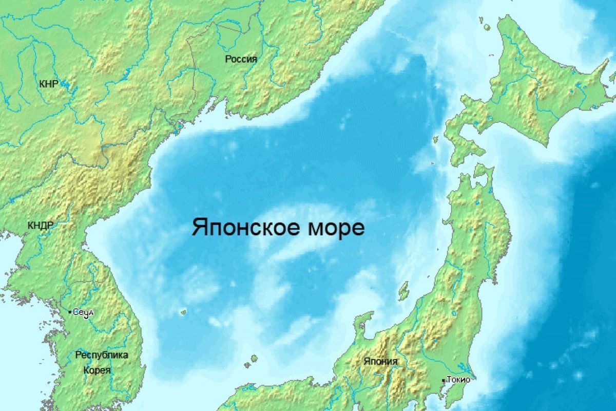 Японское море Владивосток карта
