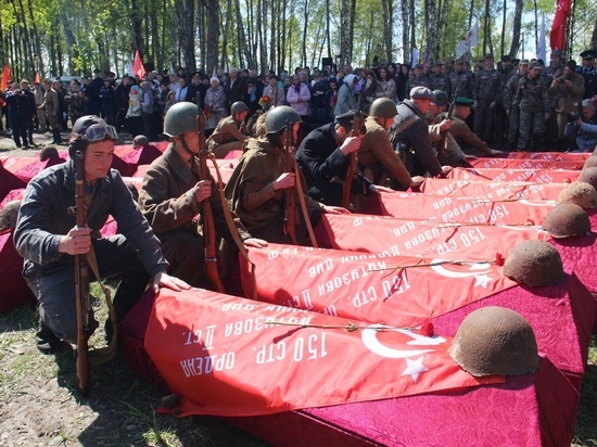На Орловщине перезахоронили останки почти 1000 красноармейцев