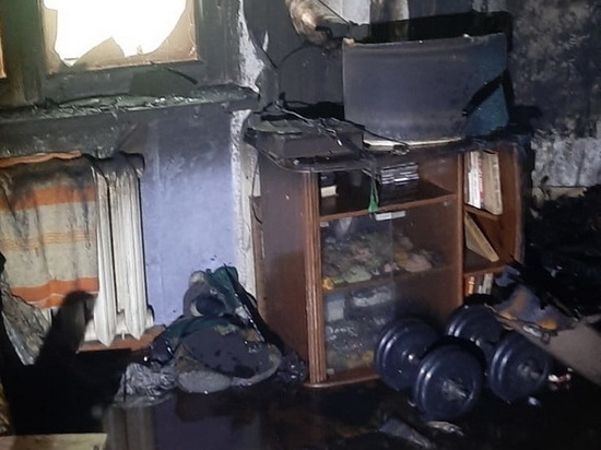 В Курске в результате пожара в квартире на улице Ольшанского погибли 3 человека