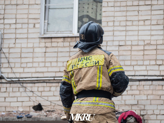 Пожар произошёл в здании на улице Металлистов в Чите