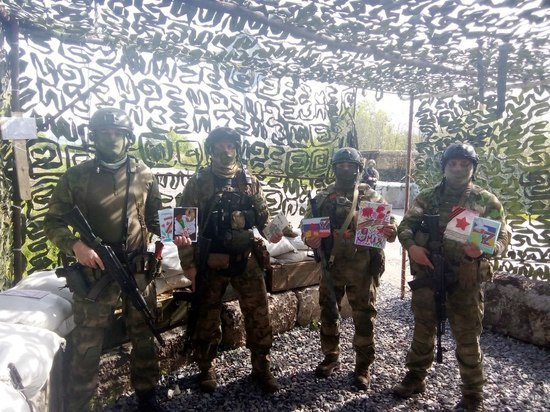 Рязанские бойцы Росгвардии в зоне СВО получили поздравления с Днём Победы