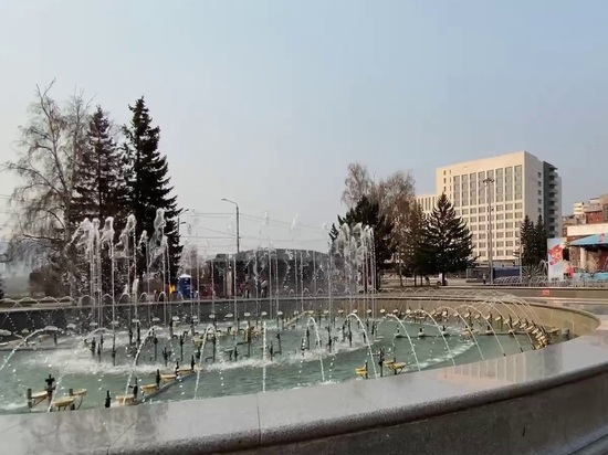 В Красноярске 9 мая открыли сезон фонтанов
