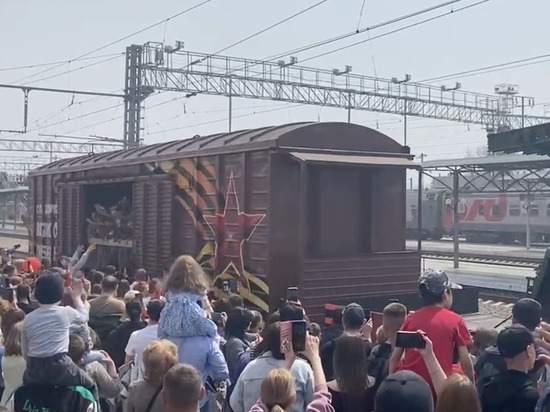 Ретропоезд «Победа» прибыл в Читу на День Победы
