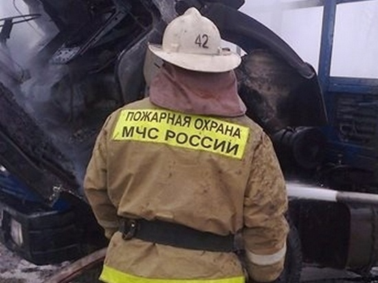 9 мая под Воронежем сгорел автомобиль