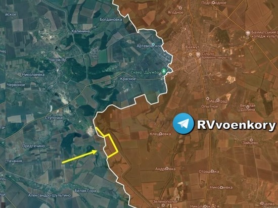 Военкоры: Близ Артемовска ВСУ пытались нанести контрудар, вклинившись в российскую оборону