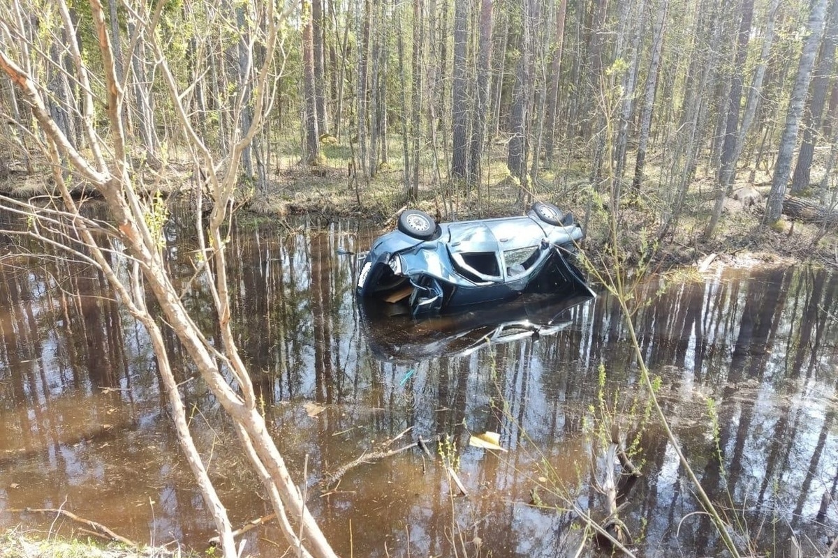 Появились подробности ДТП в Тверской области, где машина упала в лужу:  водитель был пьян - МК Тверь