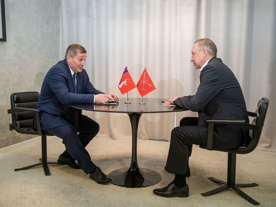 Губернатор Волгоградской области встретился с губернатором Санкт-Петербурга