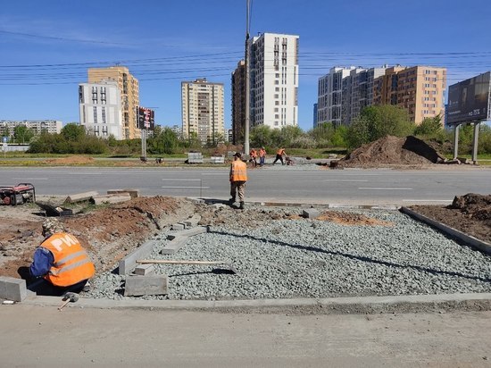 В Ижевске начали делать пешеходный переход через улицу 10 лет Октября