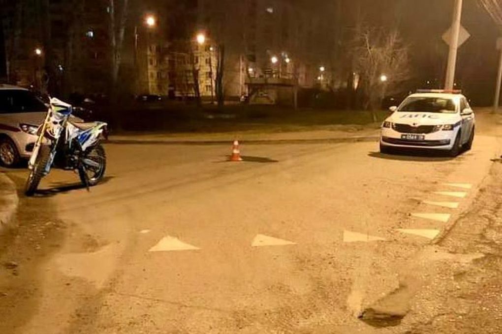 Погоня ДПС за мопедом