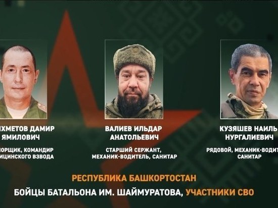 Трое медиков Башкирии в зоне СВО спасли бойцов, не испугавшись обстрела