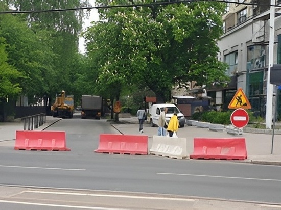 Красную улицу в Калининграде перекроют из-за ремонта до 15 сентября