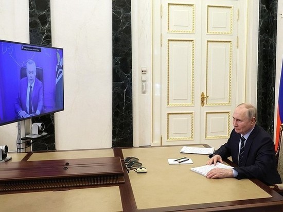 Президент Путин провел онлайн-встречу с губернатором Новосибирской области Травниковым