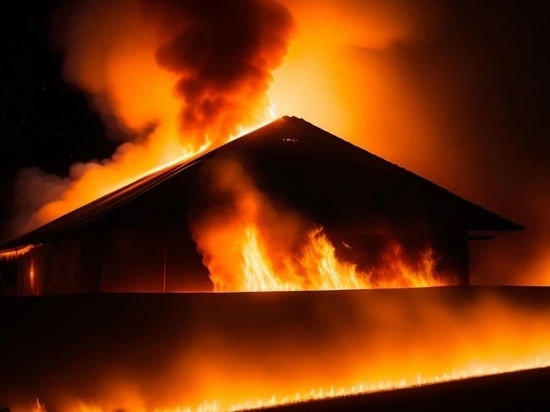 В Липецкой области сгорел частный дом