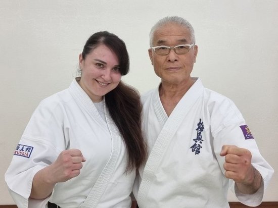 Юлия Панькова из Курска успешно прошла стажировку в Японии и получила 4-й дан по кёкусинкай