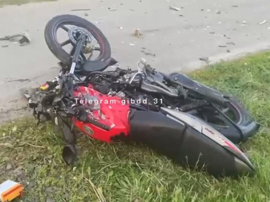 В Белгородской области 15-летний мотоциклист влетел в иномарку и разбился насмерть