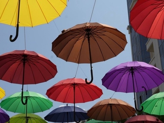 Свыше трех тысяч зонтов украсили центр Грозного
