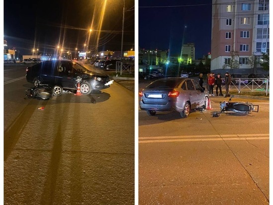 В Новосибирске водитель Lada Granta сбил 16-летнего парня на мопеде