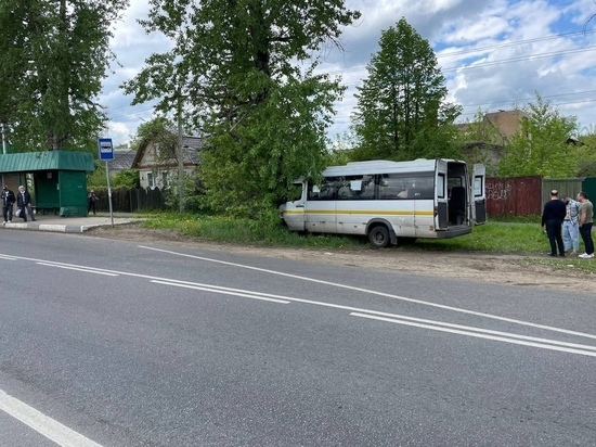 Маршрутка с пассажирами врезалась в дерево в Щёлково