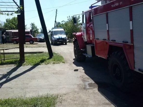 В Курской области потушили пожар в жилом доме