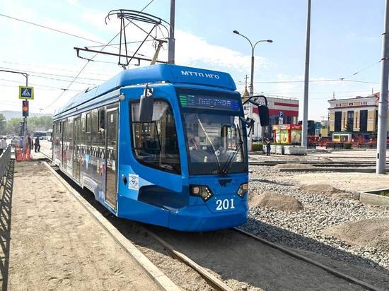 Первые трамваи прошли по вокзальному кольцу в Новокузнецке