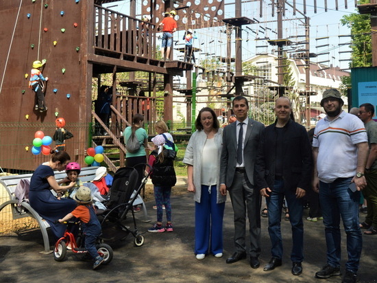 В выходные новый веревочный парк в Йошкар-Оле посетили больше 300 человек