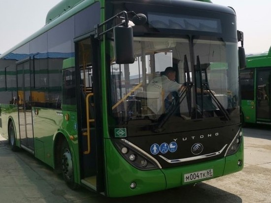 Партия газовых автобусов для межмуниципальных маршрутов прибыла на Сахалин