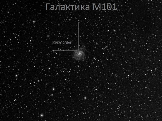 Калининградские астрономы засняли вспышку сверхновой в соседней галактике