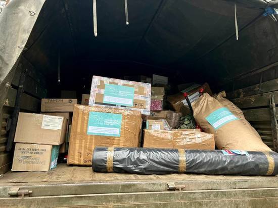 Артиллеристы в зоне СВО получили гуманитарную посылку из Орловской области