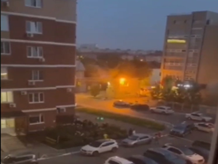 Появилось видео последствий налета дрона на Краснодар
