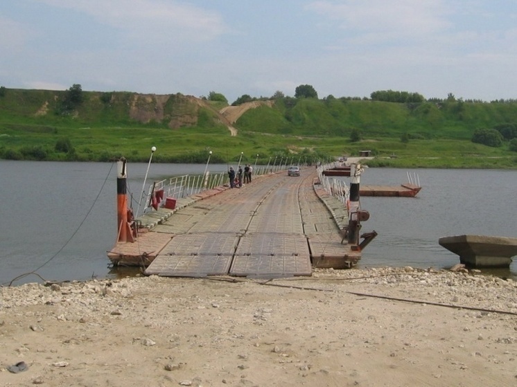 У Фатьяновки Спасского района закрыли движение по понтонному мосту