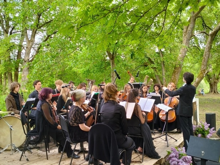 В усадьбе «Онег» состоялся концерт симфонического оркестра Новгородского колледжа искусств